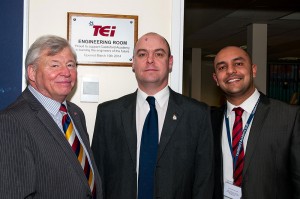 L to R Bill Clift – School Governor, Mick Heatlie – TEi Training and Development Manager, George Panayiotou - Headteacher
